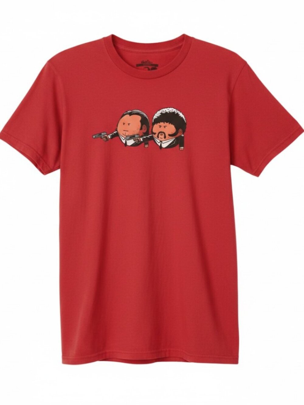 Pulp Fiction Threadless “Extra Pulp” Graphic Tee Orange Red Large Men's‎